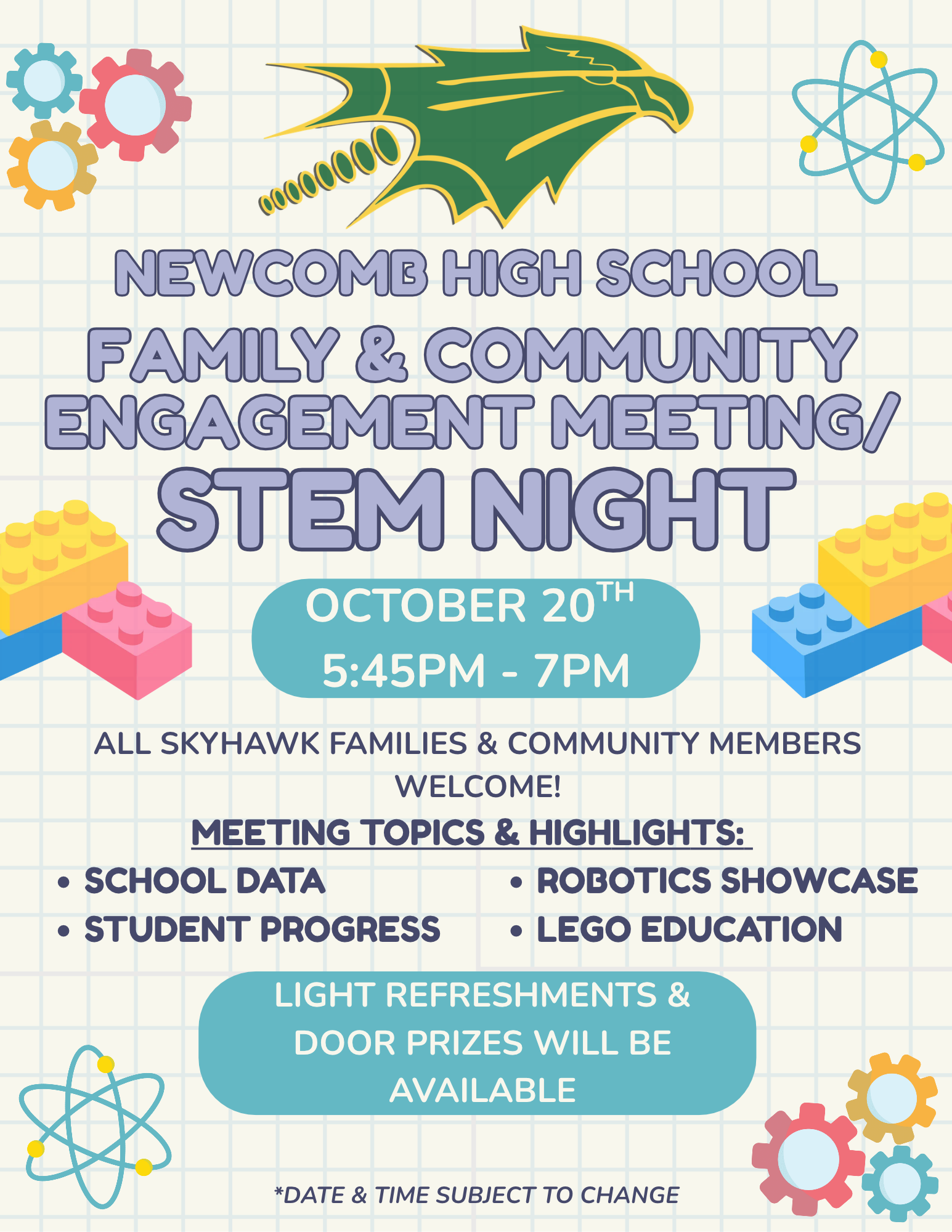 NHS Family & Community Engagement Meeting/STEM Night